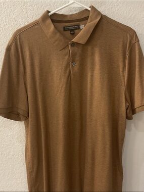 Banana Republic Men's Polo Shirt - Brown Tan